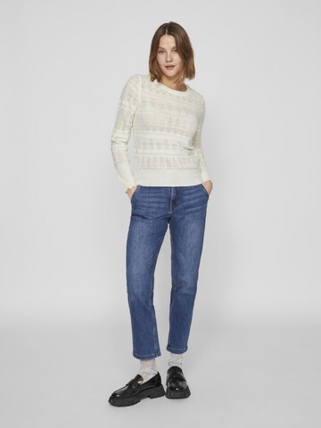 VILA Sweater 'EMINA' in White