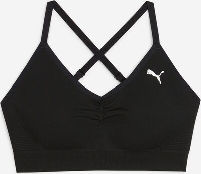 PUMA Sports bra 'Move Shapeluxe' in Black / White, Item view