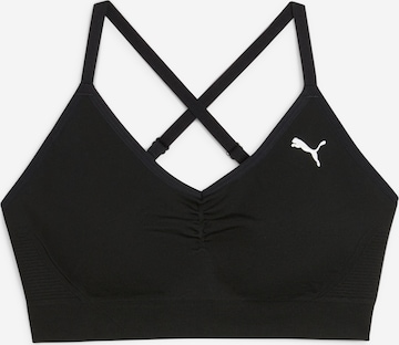 PUMA Bustier Sports-BH 'Move Shapeluxe' i sort: forside