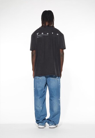 Lost Youth Shirt 'Dove' in Black