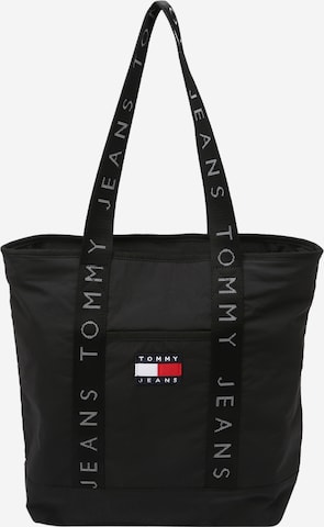 Tommy Jeans Shopper in Black: front