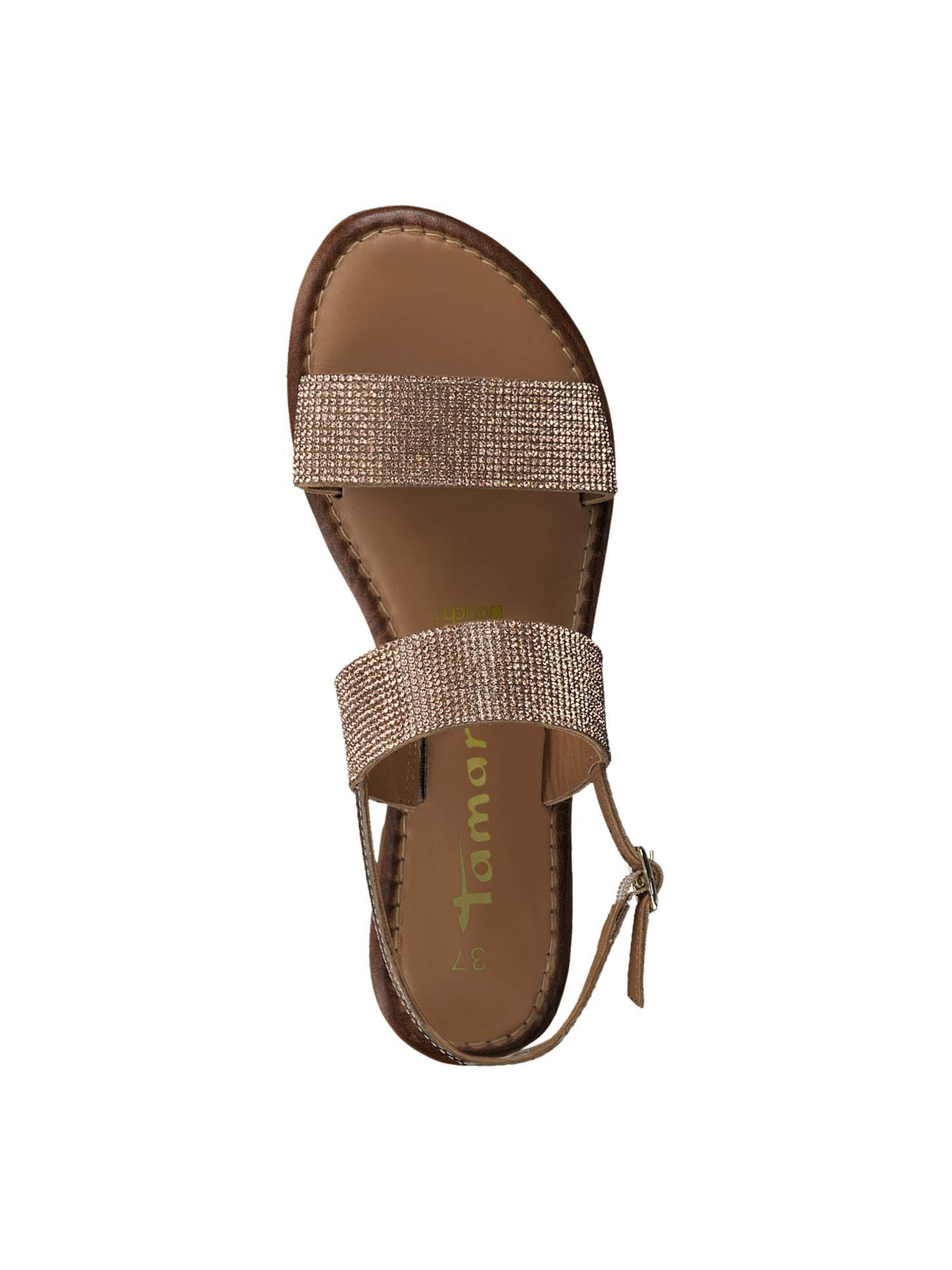 Tamaris rose gold sandals sale
