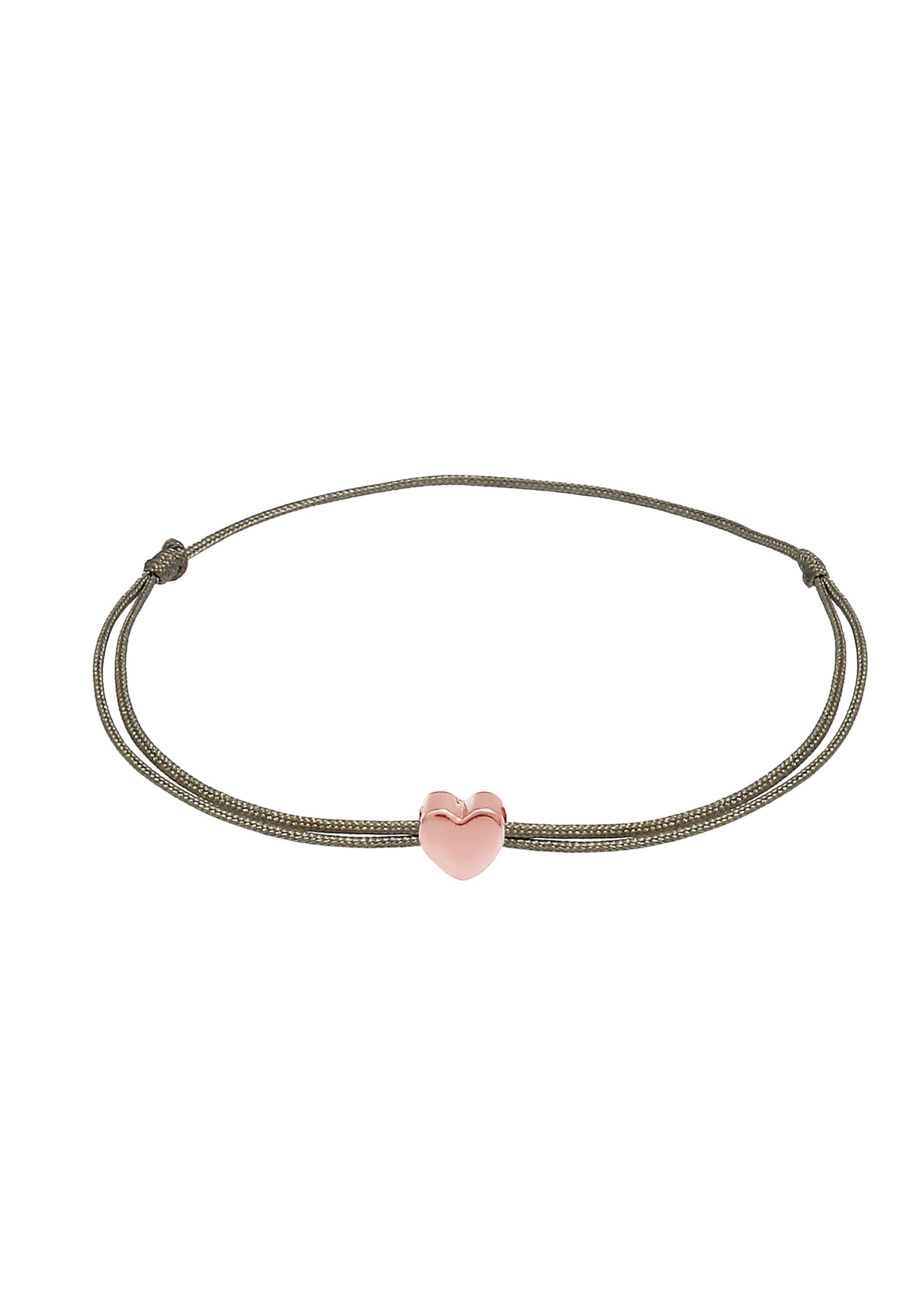 ELLI Armband Herz in Grün: Vorderseite