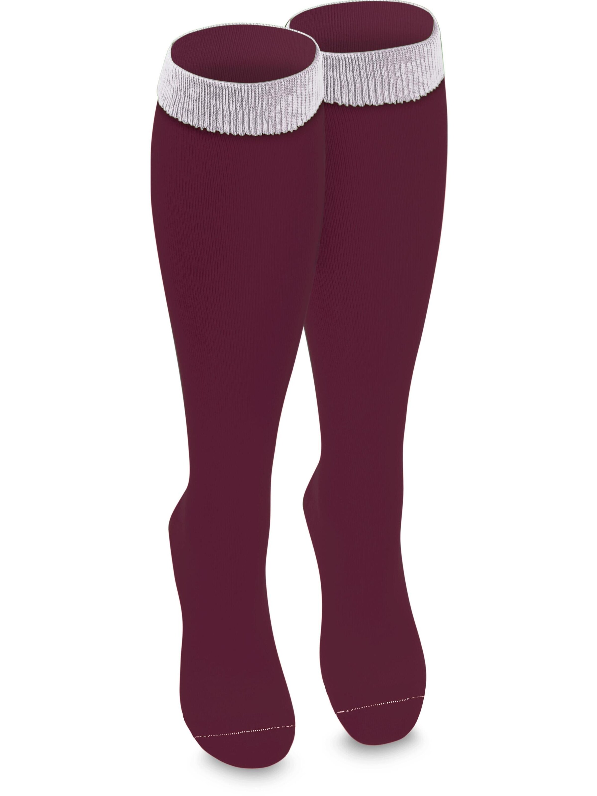 Chaussettes montantes normani en rouge