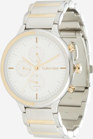 Montre à affichage analogique Calvin Klein en argent : devant