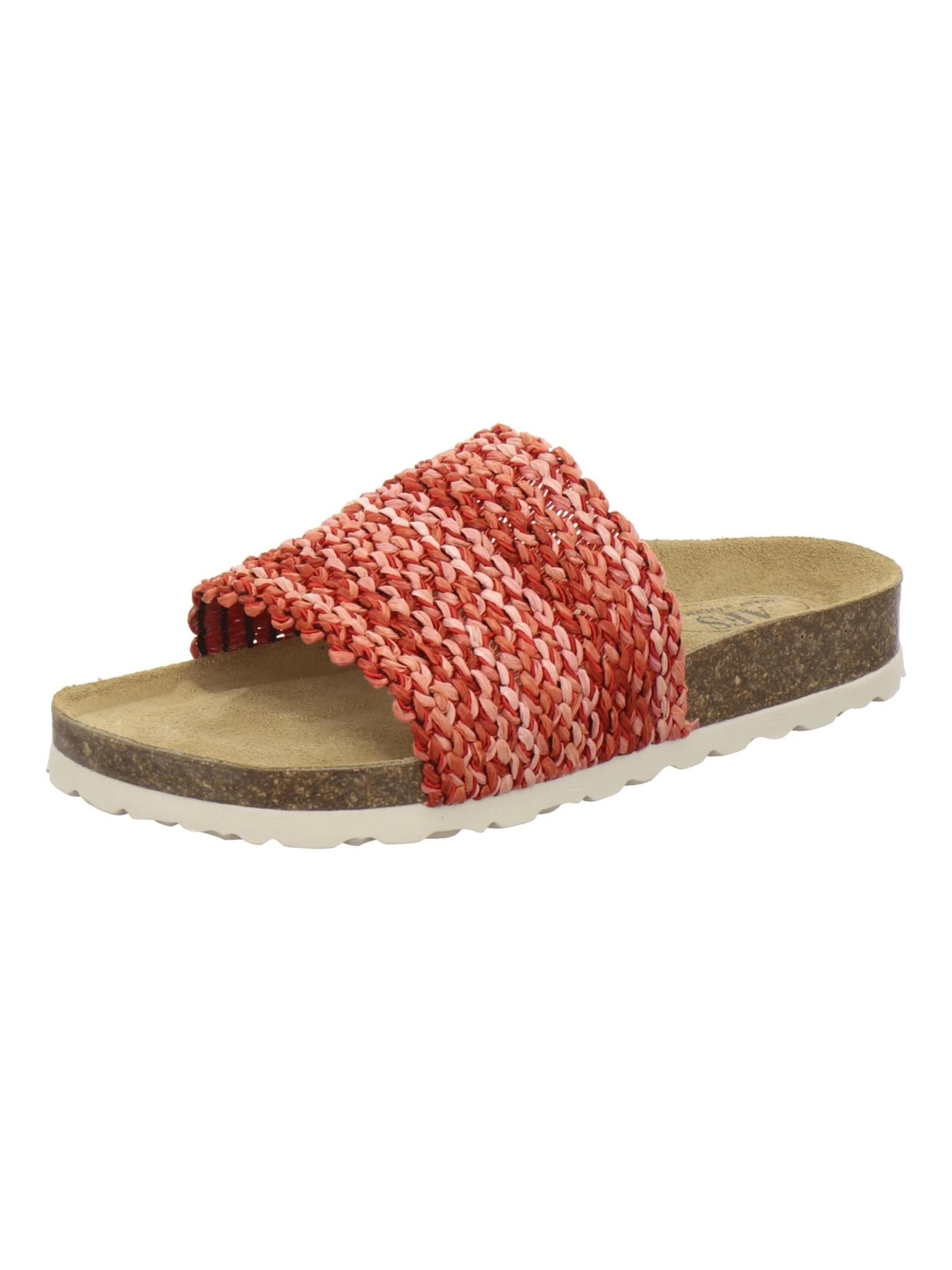 AFS-Schuhe Muiltjes 'Modische Pantolette Damen Stretchband' in Oranje: voorkant