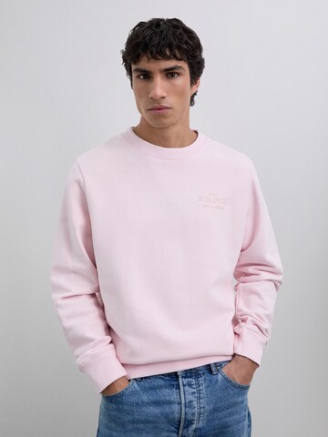 Bluză de molton 'Antiques Flock' de la Scalpers pe roz