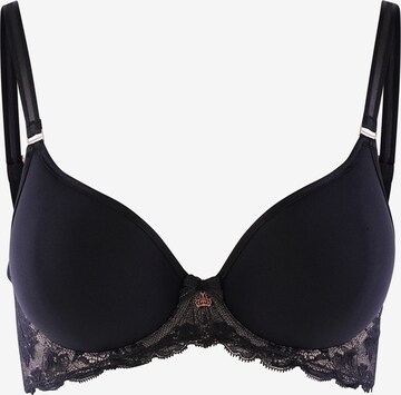 Royal Lounge Intimates Bra ' Royal Gala ' in Black: front