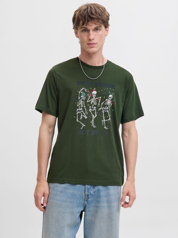JACK & JONES Shirt in Green: front