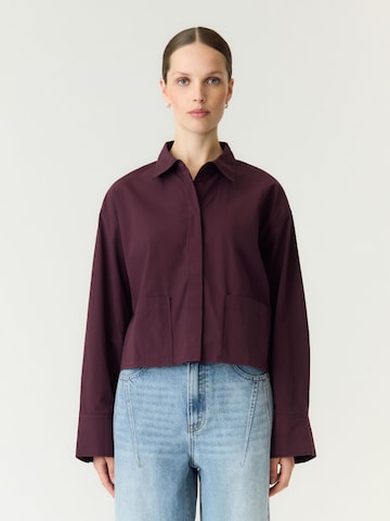 YAS Bluse 'YASLee' in Rot: Vorderseite