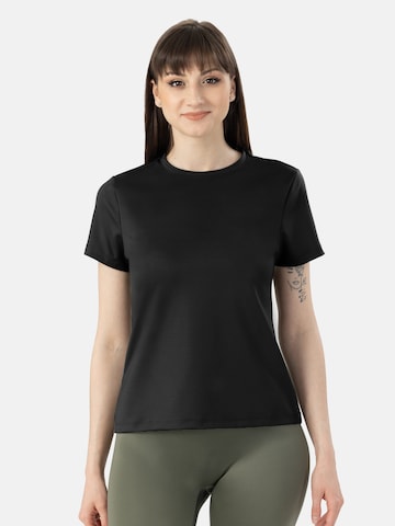 LEAFLETIC T-Shirt in Schwarz: Vorderseite