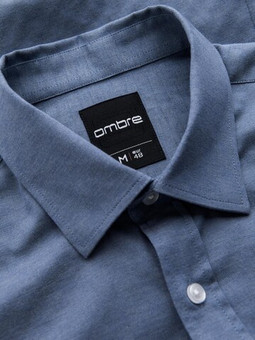 Ombre Slim fit Overhemd 'OM-SHCS-0175' in Blauw