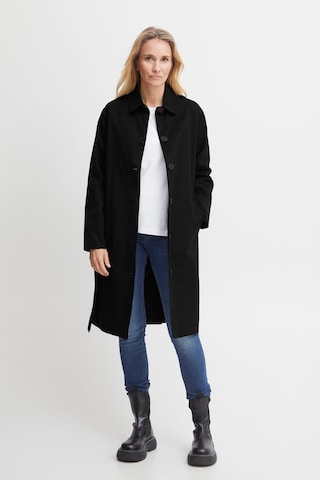 Fransa Between-Seasons Coat 'Cassie' in Black