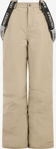 PROTEST Workout Pants 'PRTWhisper JR' in Brown: front