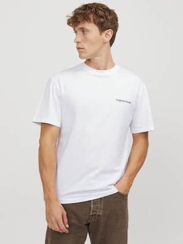 T-Shirt JACK & JONES en blanc : devant