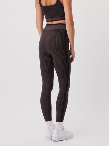 LeGer by Lena Gercke Skinny Workout Pants 'Chani' in Brown