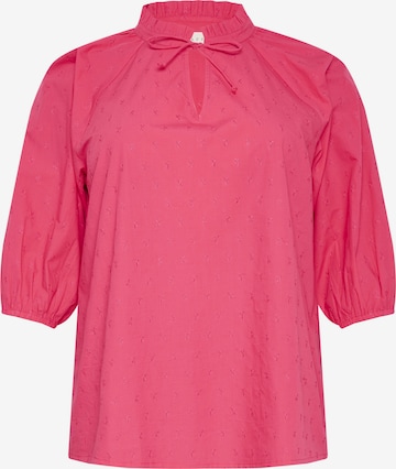 Chemisier 'KCLulla' KAFFE CURVE en rose : devant