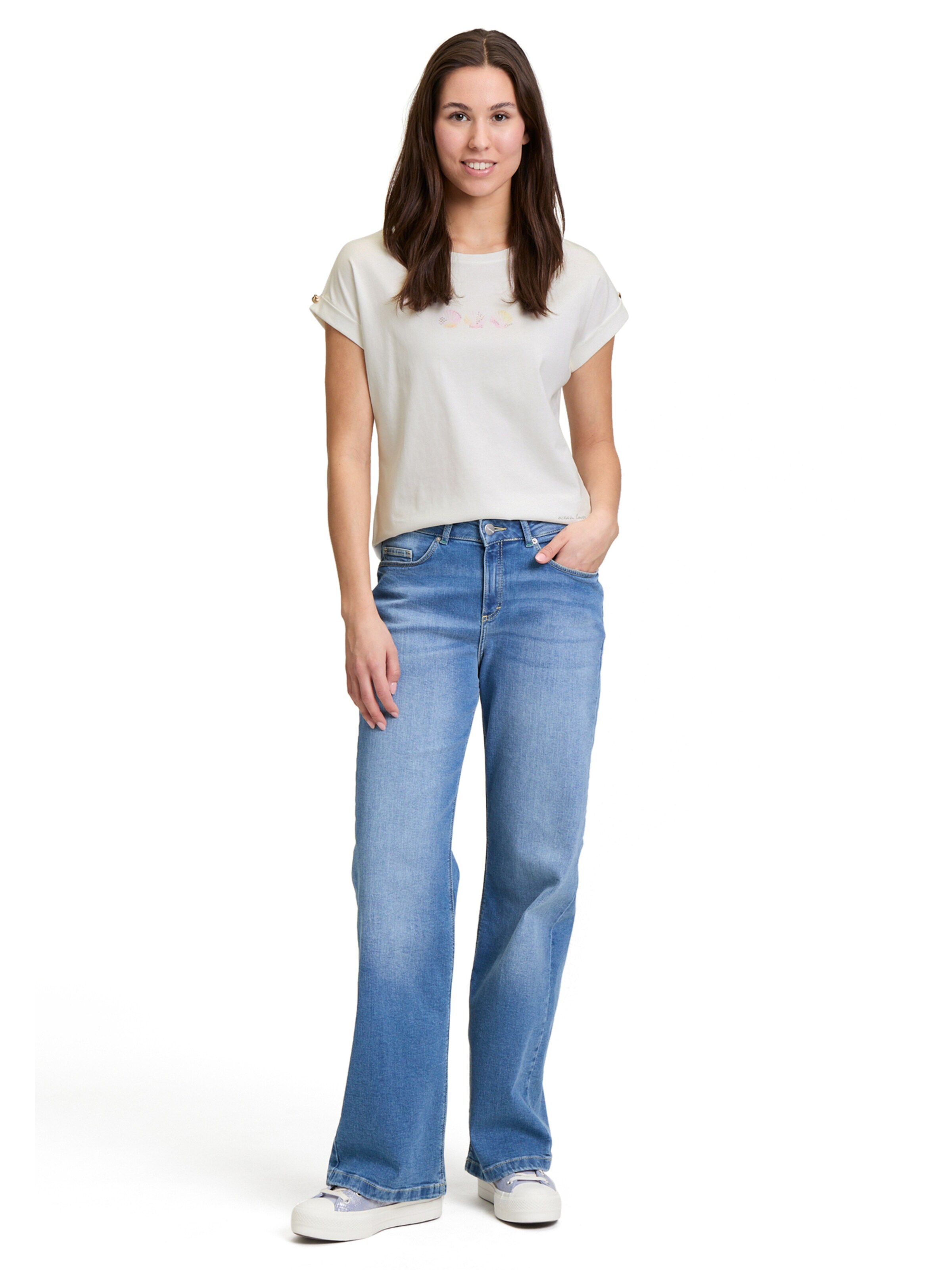 T-shirt Cartoon en blanc