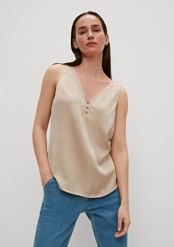 COMMA Top in Beige: front