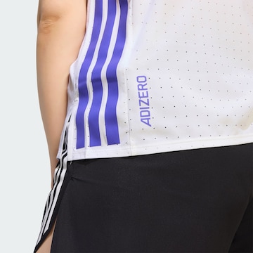 ADIDAS PERFORMANCE Funktionstopp 'Adizero' i vit
