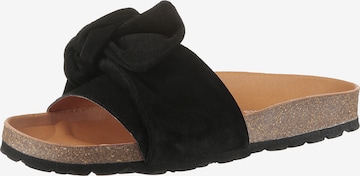 VERBENAS Mules 'Roxy' in Black: front