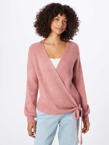 ONLY Knit cardigan 'MIA' in Pink: front