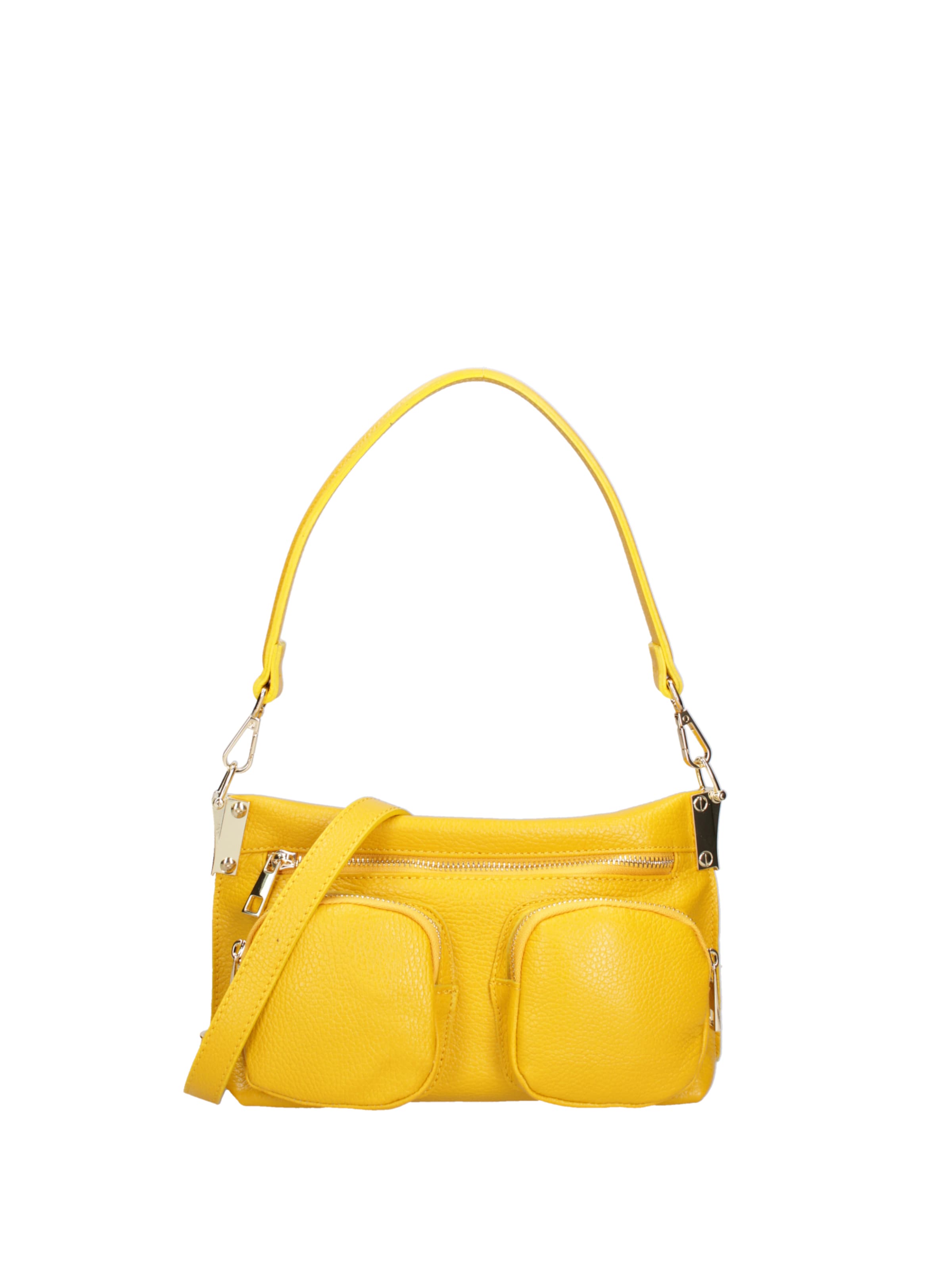 Roberta Rossi Schultertasche in Gelb: Vorderseite