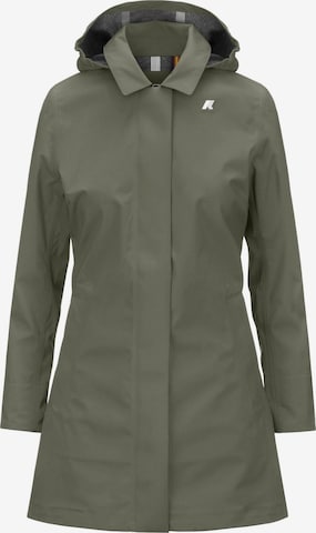 Veste mi-saison K-Way en vert : devant