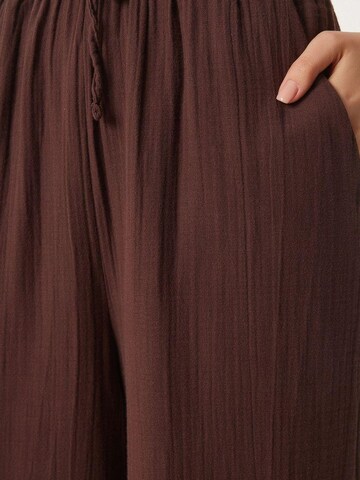 Wide Leg Pantalon 'Hose' Happiness İstanbul en marron