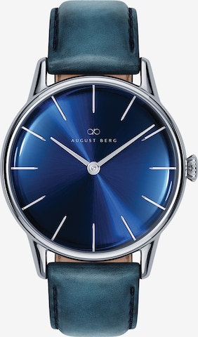 August Berg Analog Watch 'Serenity' in Blue: front