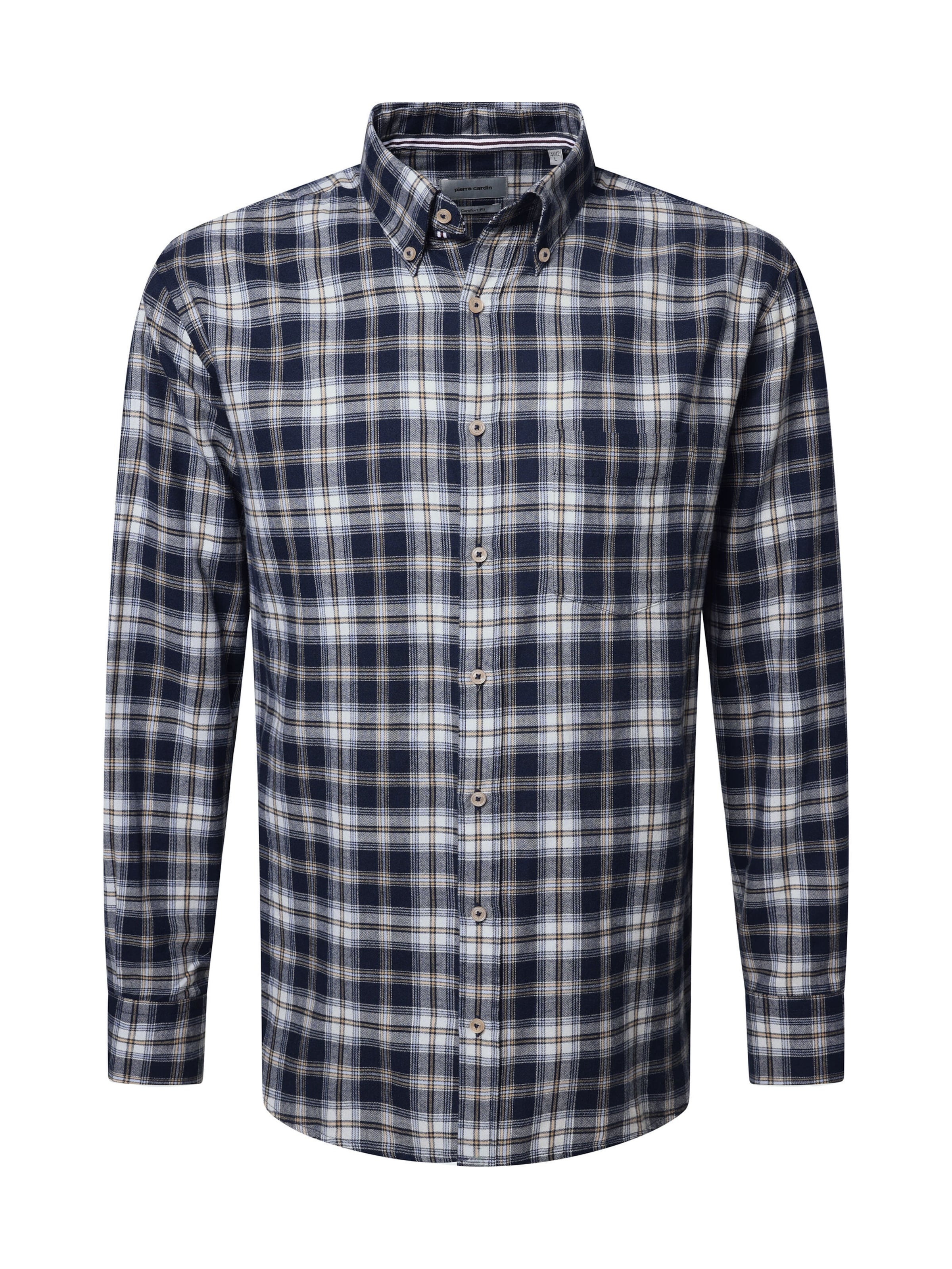 PIERRE CARDIN Overhemd in Blauw: voorkant