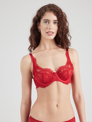 Hunkemöller Бюстгальтер под футболку Бюстгальтер в Красный: спереди