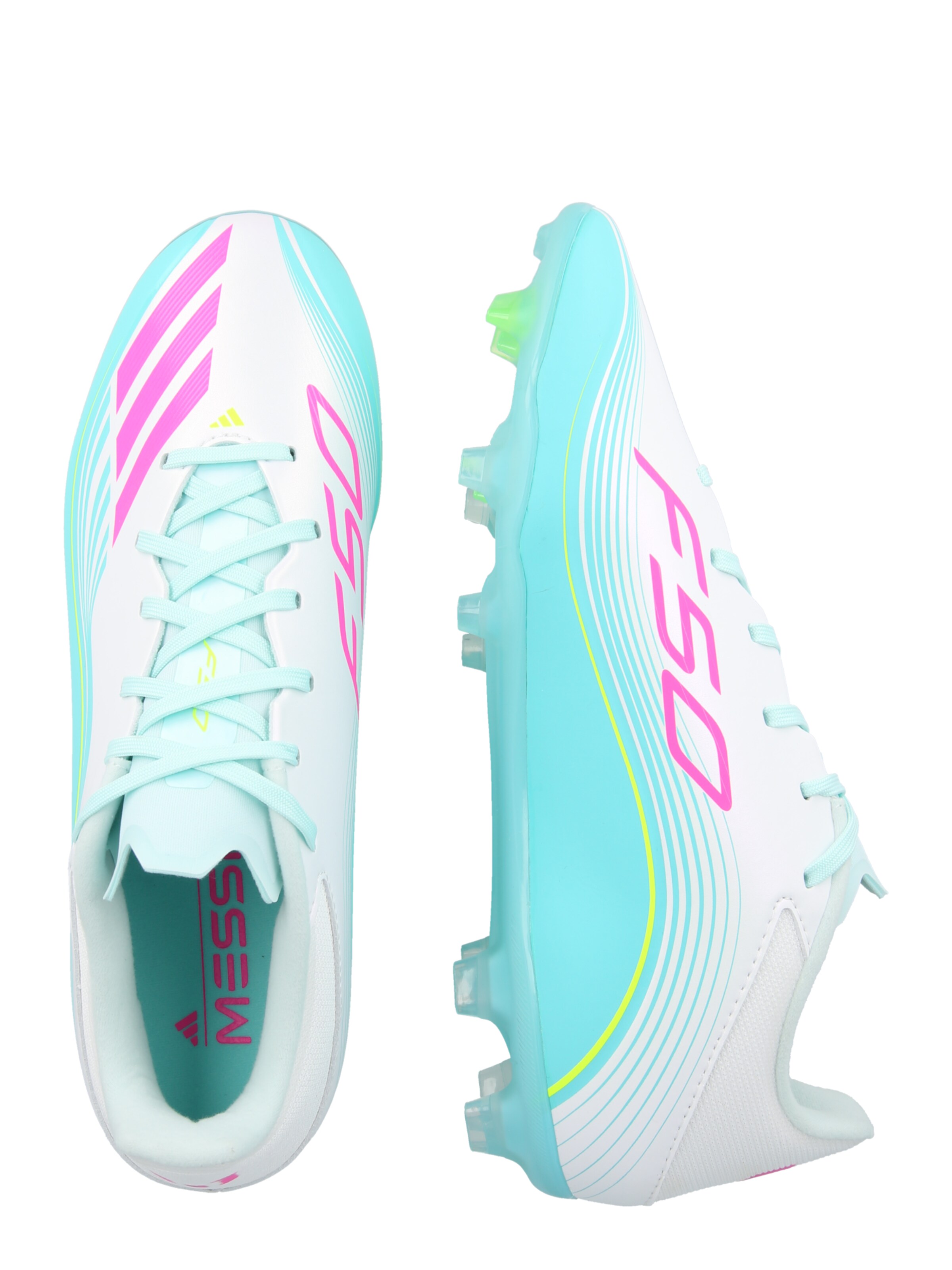 balta ADIDAS PERFORMANCE Futbolo bateliai 'F50 MESSI LEAGUE'