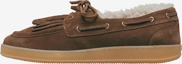 Voile blanche Schnürschuh 'OLIVIA' in Braun: Vorderseite