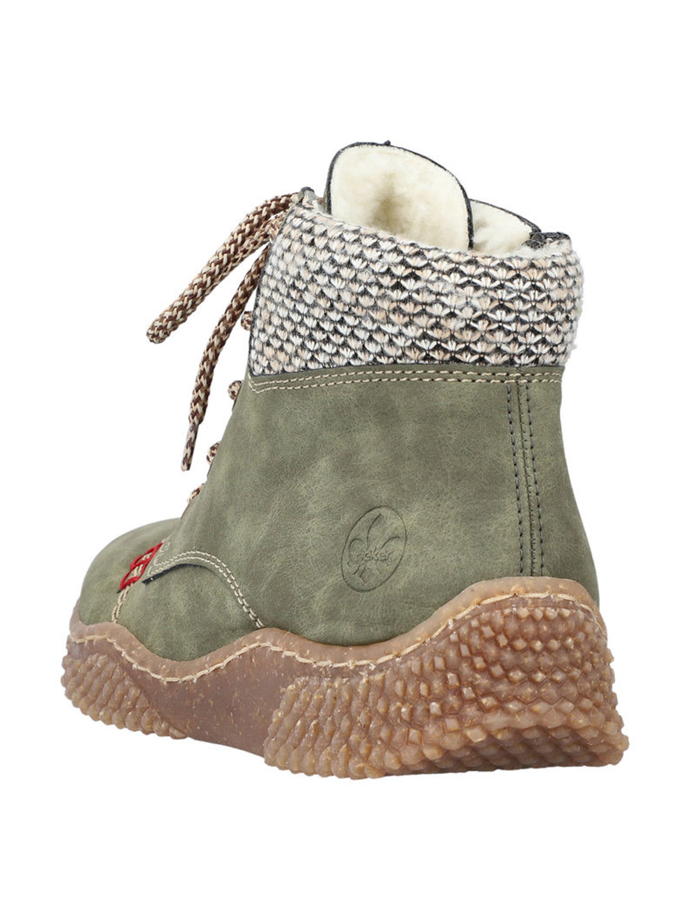 Rieker Schnürstiefelette in Grün