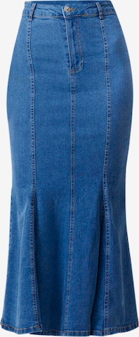 Touche Prive Rok in Blauw: voorkant