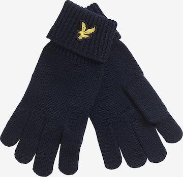 Lyle & Scott Fingerhandschuhe in Blau: Vorderseite