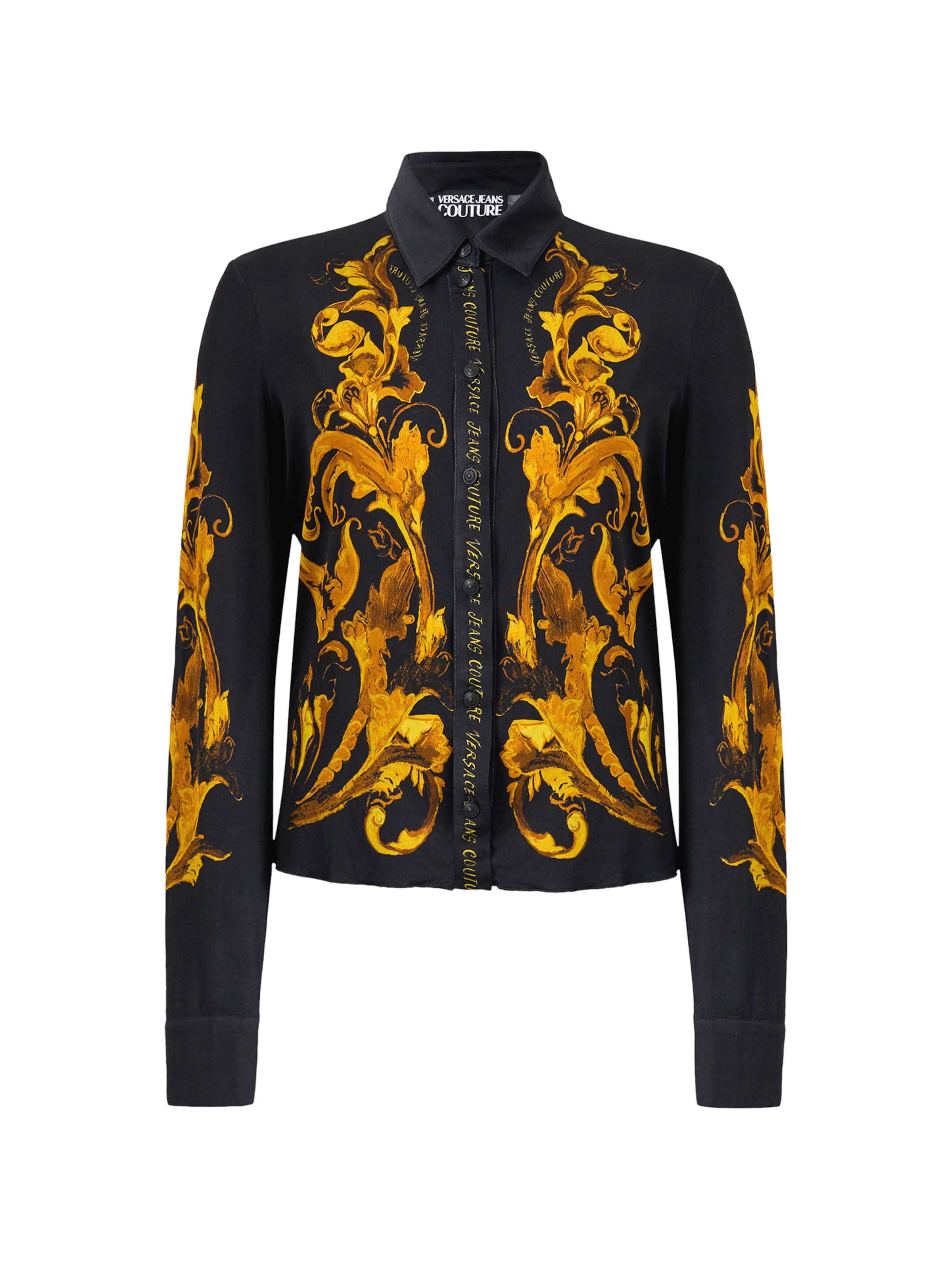 Versace Jeans CoutureBluza - crna boja: prednji dio