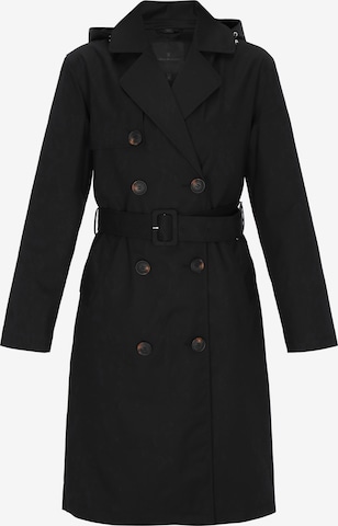 DreiMaster Klassik - Sobretudo meia-estação em preto: frente