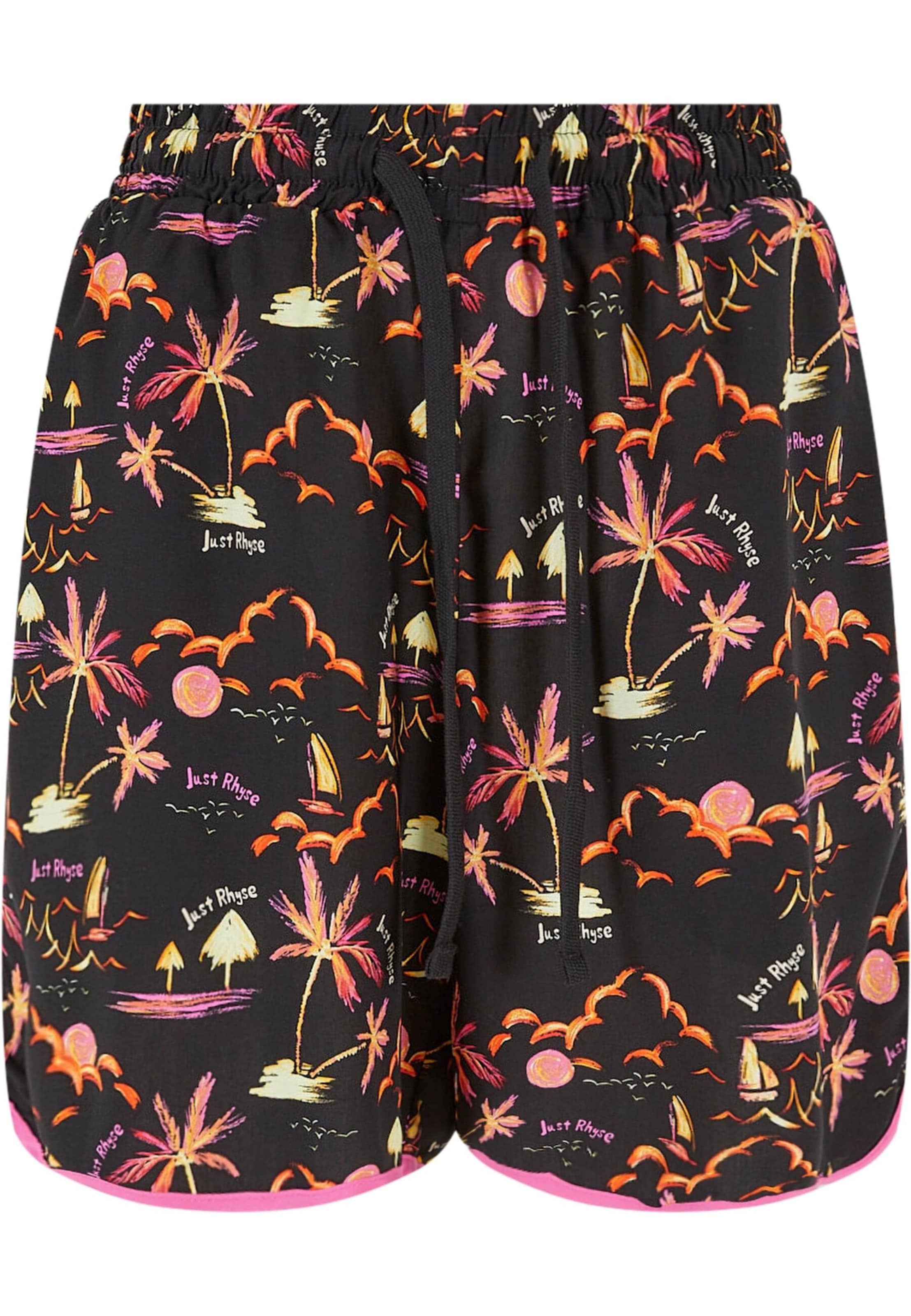 Loosefit Pantalon 'Waikiki' Just Rhyse en noir : devant