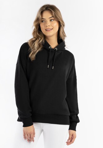 Sweat-shirt DreiMaster Vintage en noir : devant