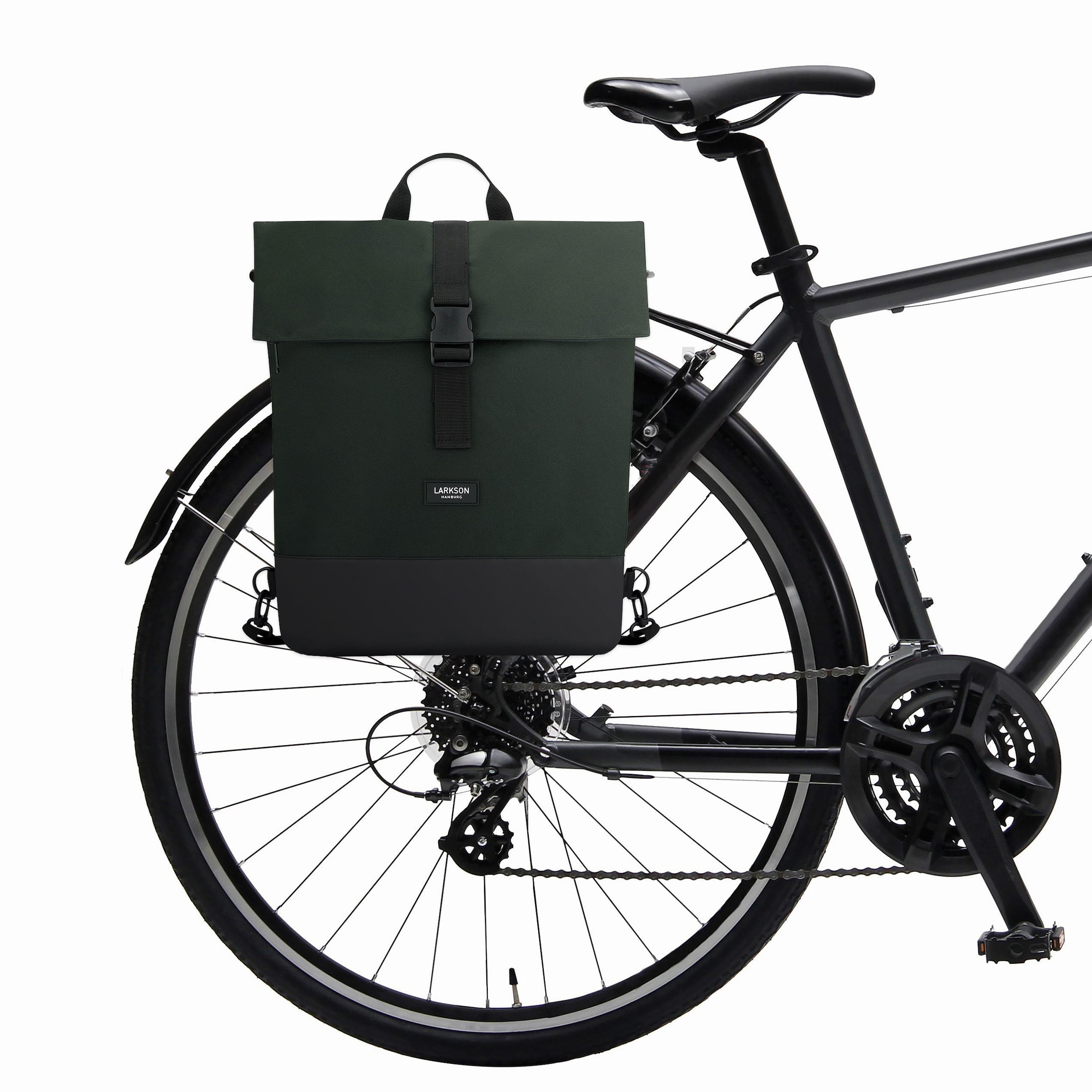 LARKSON Sports backpack 'Tammo Bike' in One Size in Dark green / Black, Item view