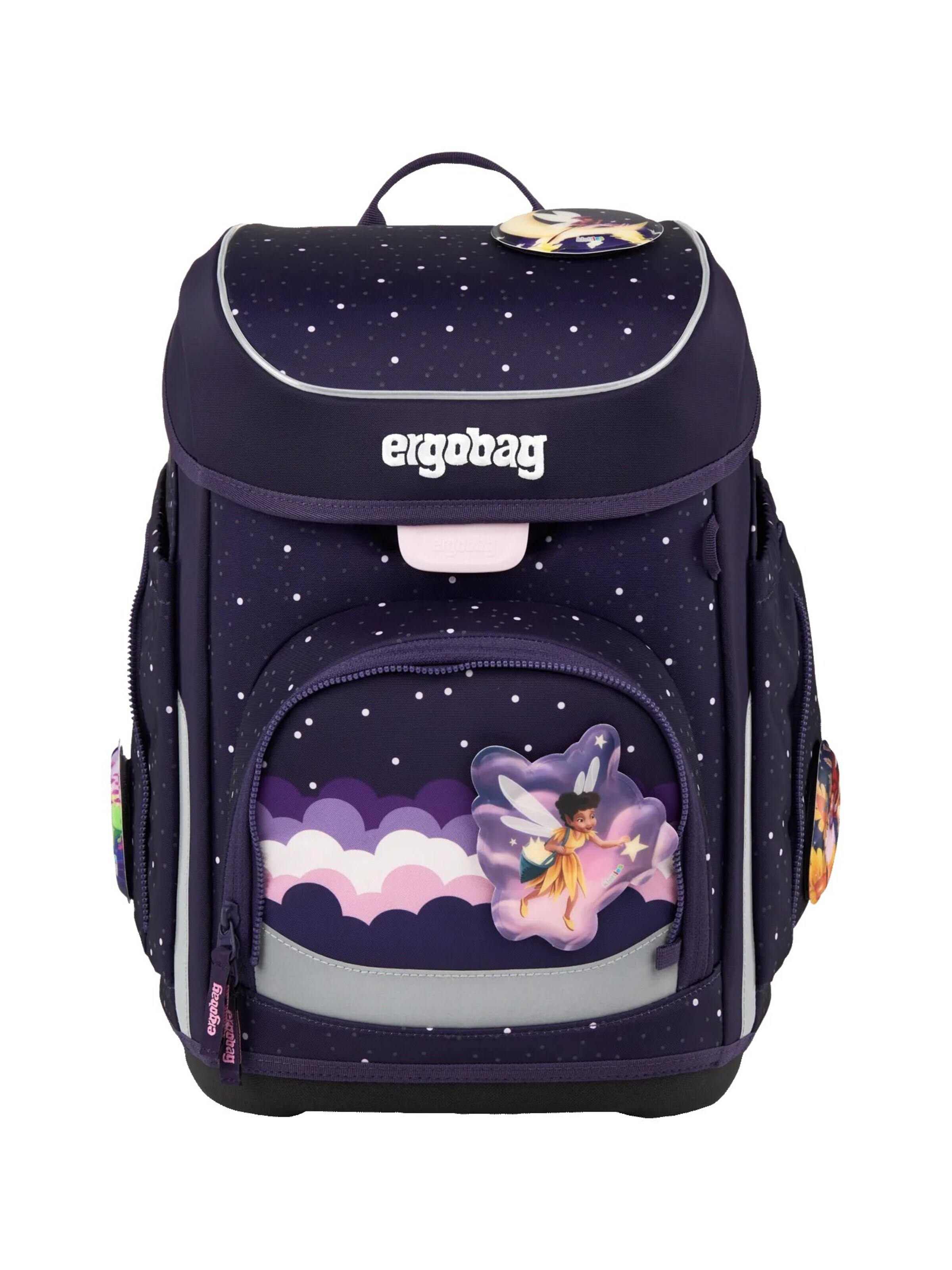 ergobag Backpack 'Schulranzen-Set cubo Set' in Purple