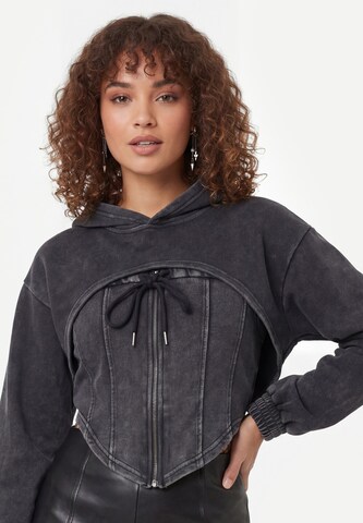 myMo ROCKS - Sudadera con cremallera en gris
