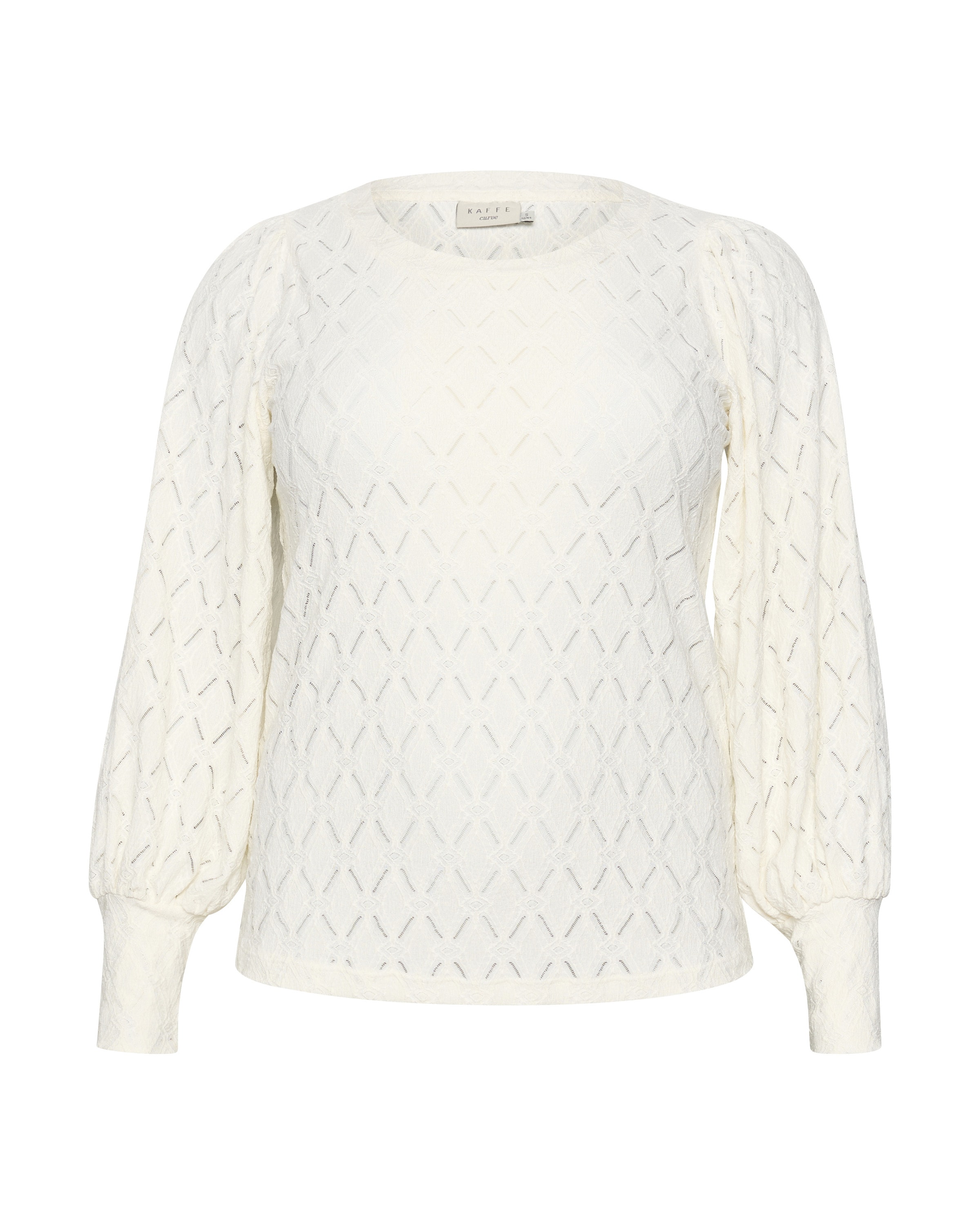 KAFFE CURVE Блузка 'KCTina' в Белый: спереди