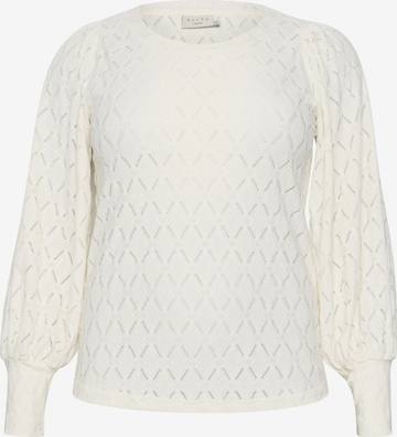 Camicia da donna 'KCTina' di KAFFE CURVE in bianco: frontale