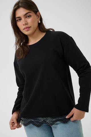 KAFFE CURVE Sweatshirt 'KCsophia' i sort