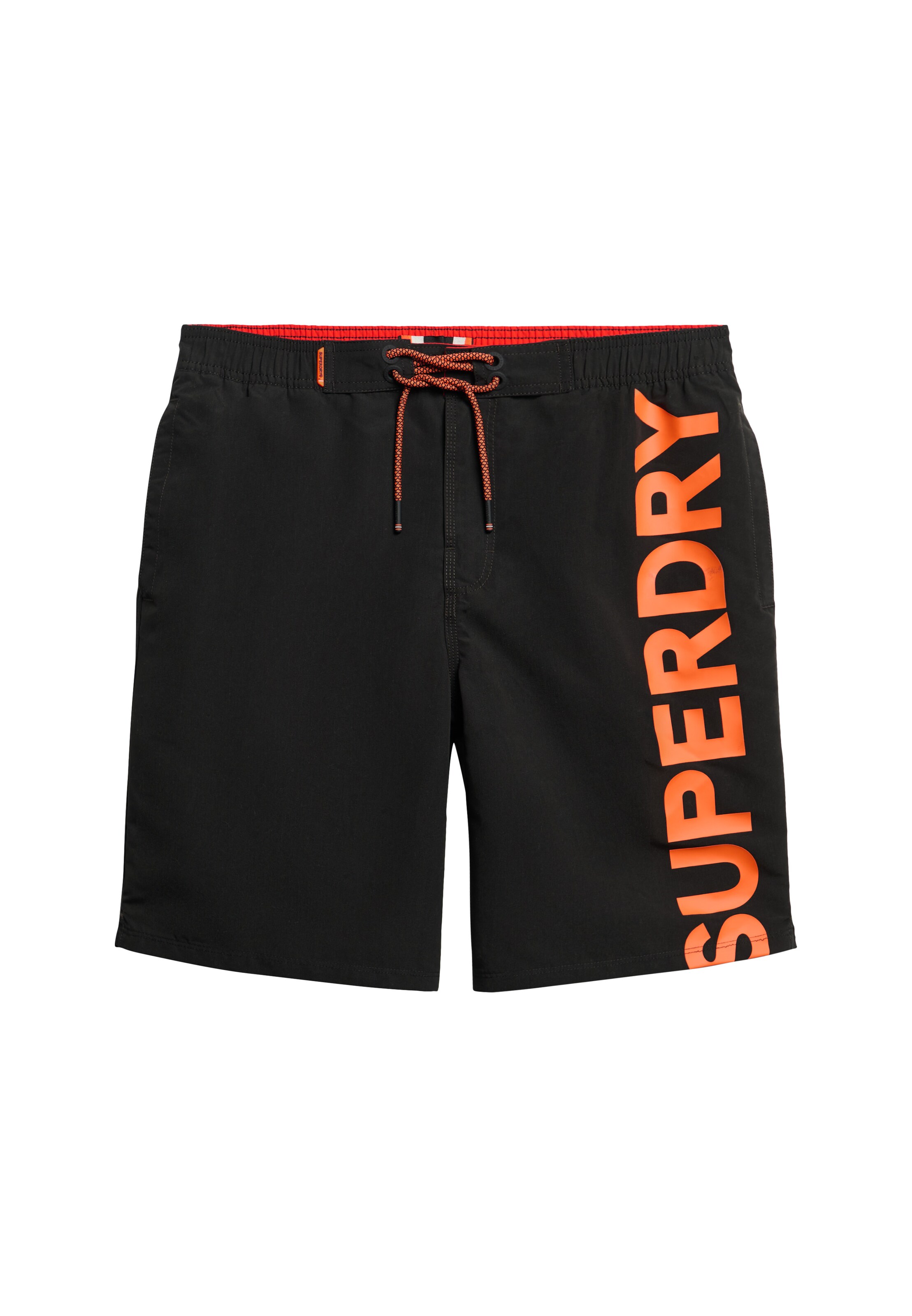 Superdry Boardshorts in Zwart: voorkant