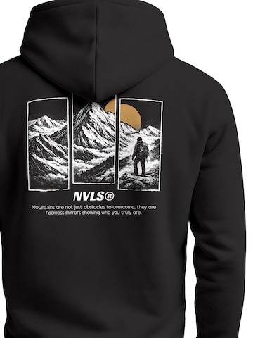Neverless Sweatshirt 'Mountain Wanderer' in Black