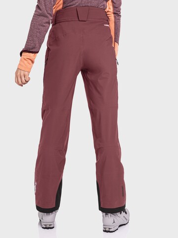 Schöffel Regular Outdoor trousers 'Pizac' in Red